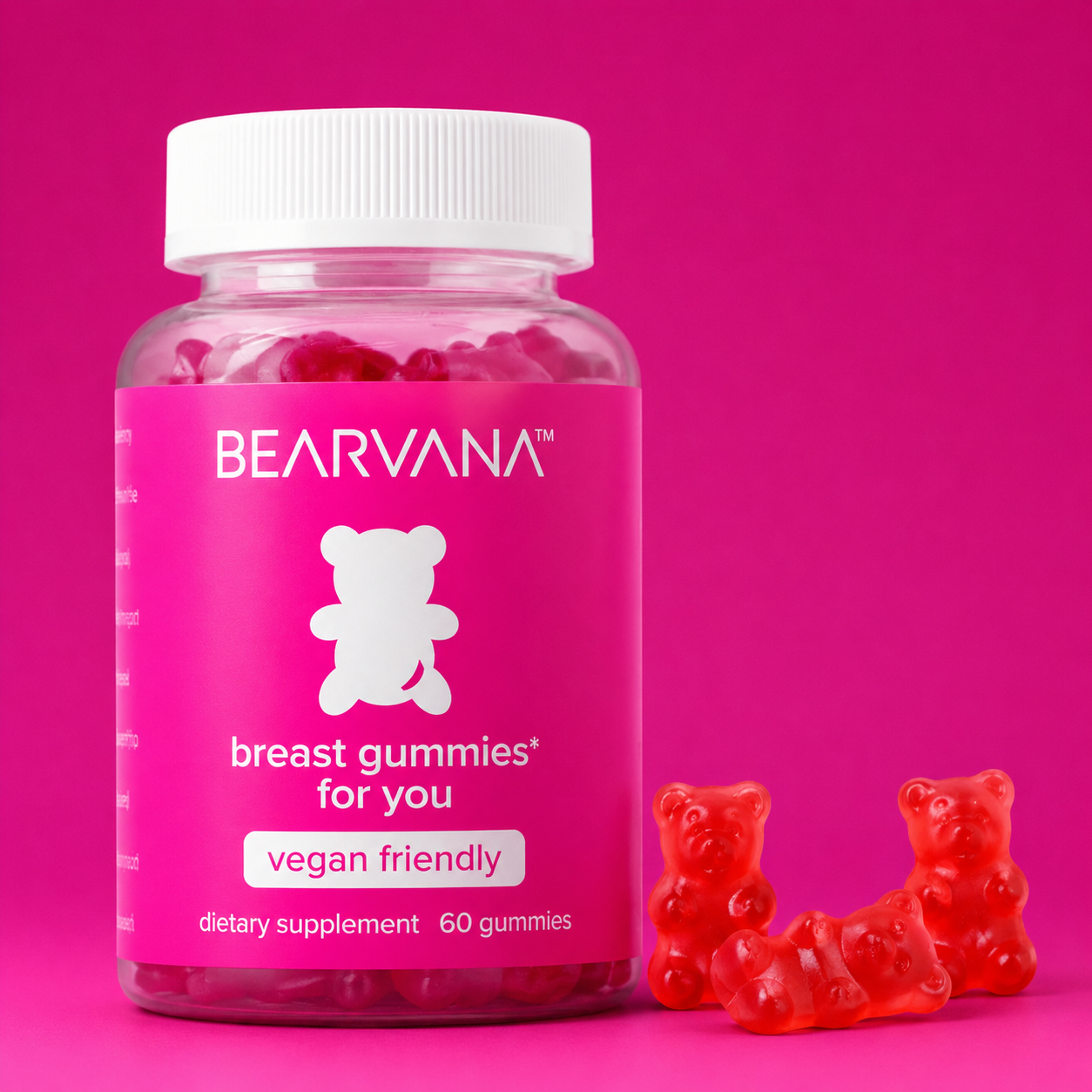 Gomitas Bearvana Breast con Colágeno y Vitaminas Femeninas (60 Unidades) - CON ENVÍO GRATIS