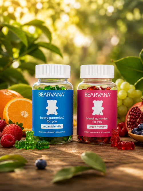 Combo Gomitas Bearvana Femeninas: Cuidado y Firmeza Corporal (Kit con 120 Unidades) - CON ENVÍO GRATIS