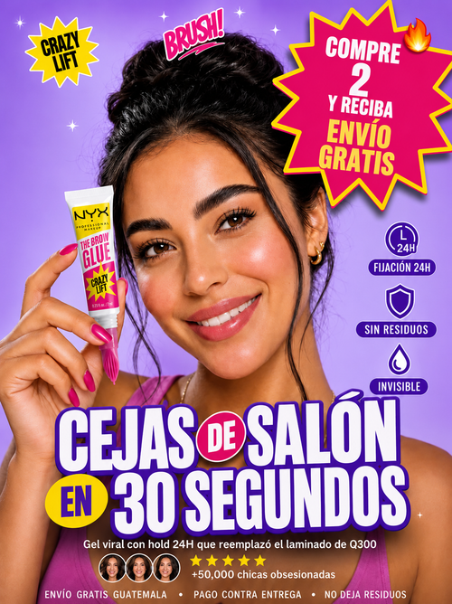 Brow Glue – Gel para Cejas 24H | ¡Compra 2 y el Envío es GRATIS!