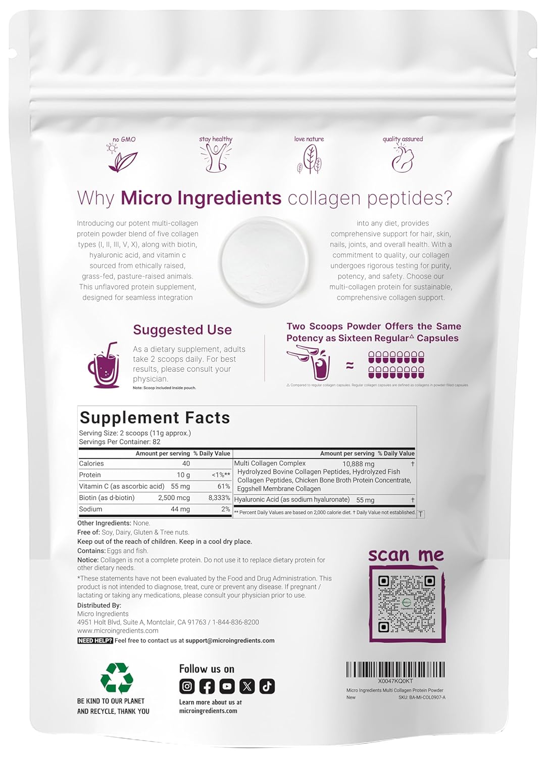 Multi Collagen Peptides 2LB