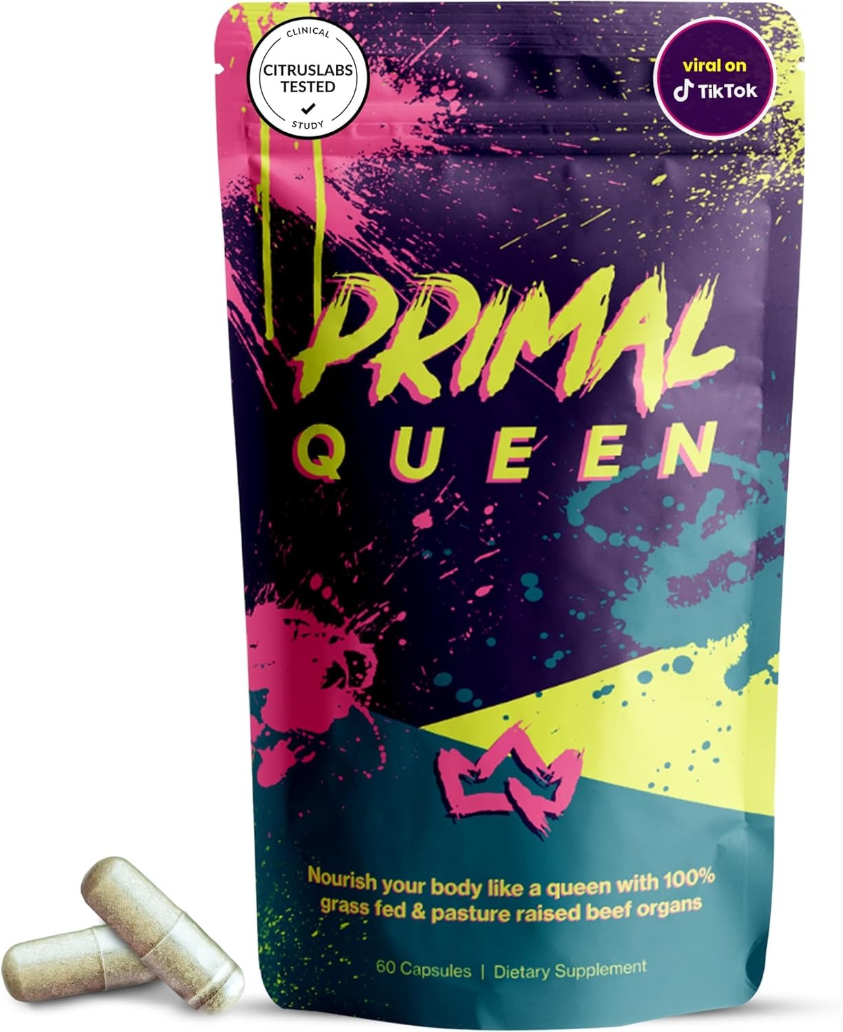 Suplemento para Mujeres Primal Queen | Vitaminas y Nutrientes (60 Cápsulas) - CON ENVÍO GRATIS