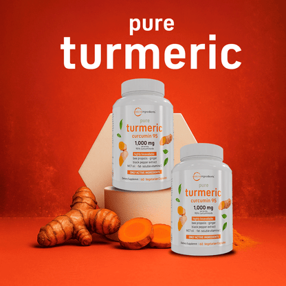 Cápsulas de Cúrcuma y Curcumina X60 | Suplemento Antioxidante (60 Cápsulas) - CON ENVÍO GRATIS