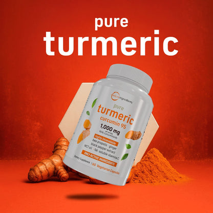 Cápsulas de Cúrcuma y Curcumina X60 | Suplemento Antioxidante (60 Cápsulas) - CON ENVÍO GRATIS